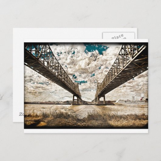 Textured Twin Span Postkarte (Vorne/Hinten)