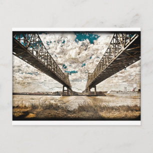 Textured Twin Span Postkarte