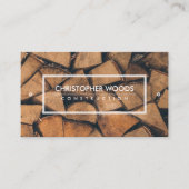 Textured Wood Handyman Carpentry Business Card Visitenkarte (Vorderseite)