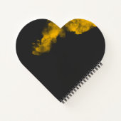 Textured Yellow Notebook - Einzigartiger Hintergru Notizblock (Rückseite)