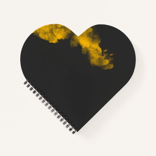 Textured Yellow Notebook - Einzigartiger Hintergru Notizblock (Vorderseite)