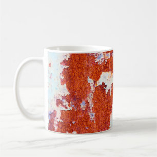 Texturegrunge aus rostfreiem Metall, texturiert, a Kaffeetasse