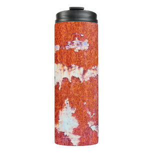Texturegrunge aus rostfreiem Metall, texturiert, a Thermosbecher