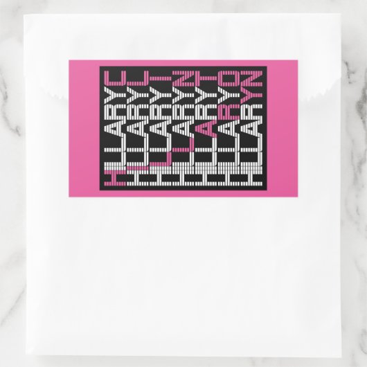 Texturelite Rechteckiger Aufkleber (Tasche)