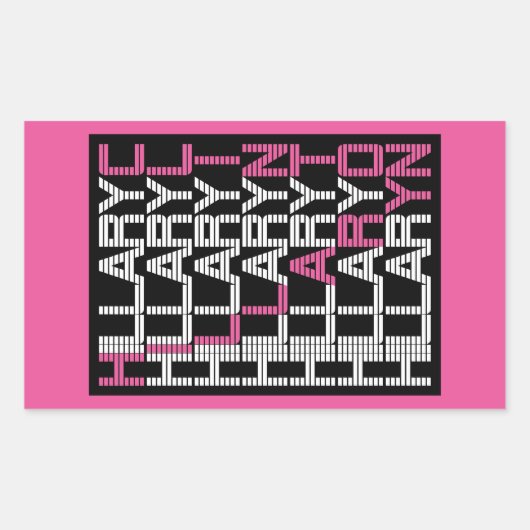 Texturelite Rechteckiger Aufkleber (Vorderseite)