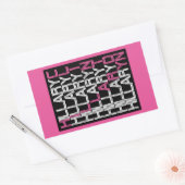 Texturelite Rechteckiger Aufkleber (Umschlag)