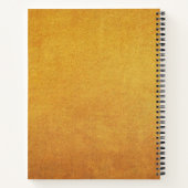 Texturen Personalisierte Sketchbook Name Notebook Notizblock (Rückseite)