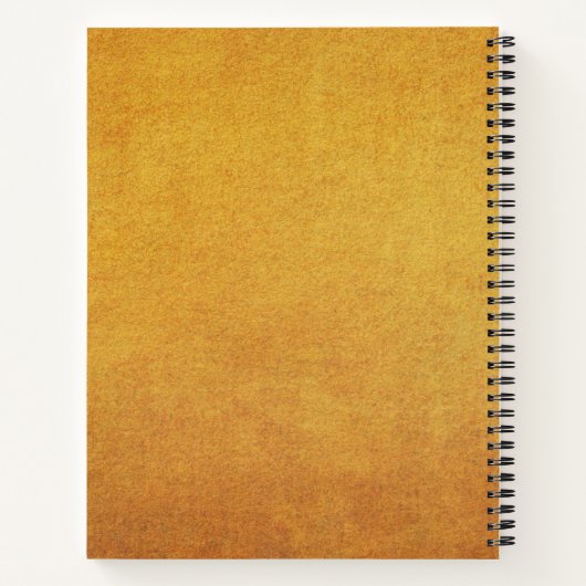 Texturen Personalisierte Sketchbook Name Notebook Notizblock (Rückseite)