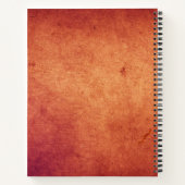 Texturen Personalisierte Sketchbook Name Notebook Notizblock (Rückseite)