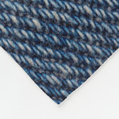 Texturen reißen Jeans Hintergrund. Fleecedecke (Ecke)