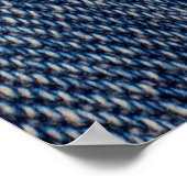 Texturen reißen Jeans Hintergrund. Poster (Ecke)