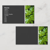 Texturenton (Blätter) II Visitenkarte (Vorne/Hinten)