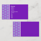 Texturenton - Terrazzo 02 - Lila (7C12C3) Visitenkarte (Vorne/Hinten)