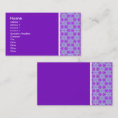 Texturenton - Terrazzo 02 - Lila (7C12C3) Visitenkarte (Vorne/Hinten)