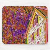 Texturfarbenes Haus Mousepad (Vorne)