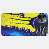 Texturgelb Blau Lila Paint Tropfen Fun Muster Case-Mate iPhone Hülle (Rückseite (Horizontal))