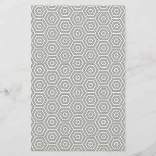 Texturgeometrisches Muster von Hexagons Briefpapier