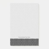 Texturgeometrisches Muster von Hexagons Post-it Klebezettel (Vorderseite)