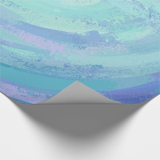 Texturglas Blau Geschenkpapier (Ecke)