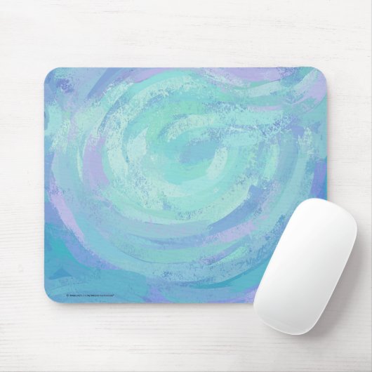 Texturglas Blau Mousepad (Mit Mouse)
