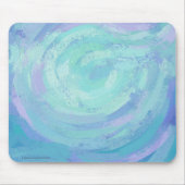 Texturglas Blau Mousepad (Vorne)