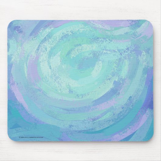 Texturglas Blau Mousepad (Vorne)