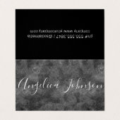 Texturgrau Visitenkarten (Außenseite Aufgefaltet)