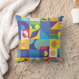 Texturhintergrunddesign mit geometrischem Muster Kissen