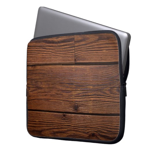 Texturholzkorn, gewaschen laptopschutzhülle (Vorderseite Links)