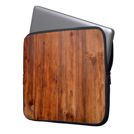 Texturholzkornstall überstanden laptopschutzhülle (Vorderseite Links)