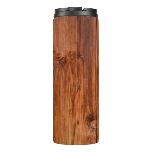 Texturholzkornstall überstanden thermosbecher (Rückseite)