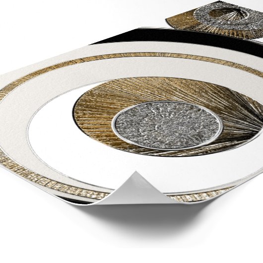 Texturiert Abstrakt 3 - Unerklärt Poster (Ecke)