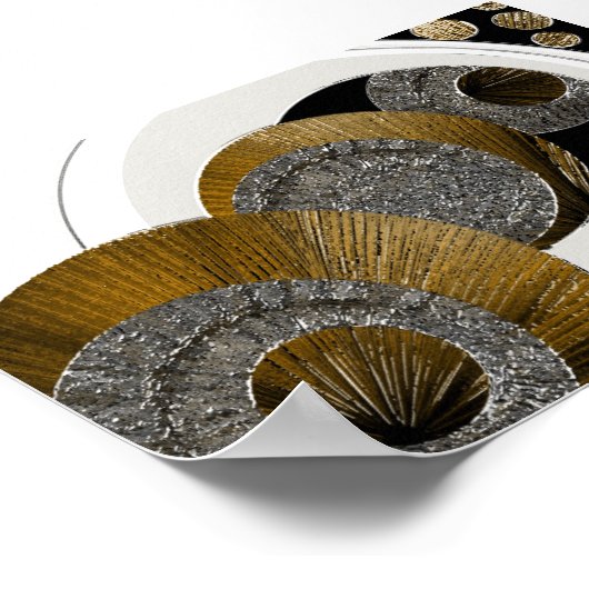 Texturiert Abstrakt unerklärt Poster (Ecke)