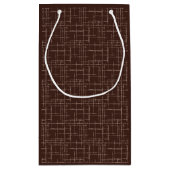 Texturiert braun. kleine geschenktüte (Rückseite)