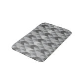 Texturiert grau geometrisch. badematte (Schrägansicht)