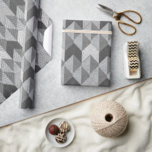 Texturiert grau geometrisch. geschenkpapier