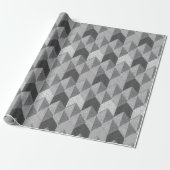 Texturiert grau geometrisch. geschenkpapier (Ungerollt)