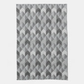 Texturiert grau geometrisch. geschirrtuch (Vertikal)