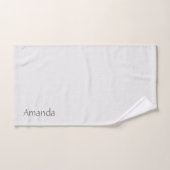 Texturiert massiv weiß. badhandtuch set (Handtuch)