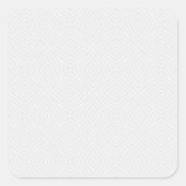 Texturiert massiv weiß. quadratischer aufkleber (Vorderseite)