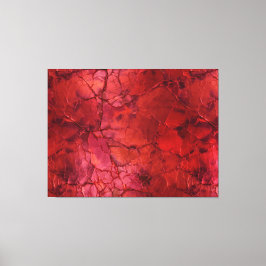 Texturiert , Risse, Abstriche in tiefrot Leinwanddruck