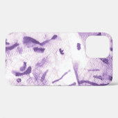 Texturiert von Tieren. Lavendelbahn. L Case-Mate iPhone Hülle (Rückseite (Horizontal))