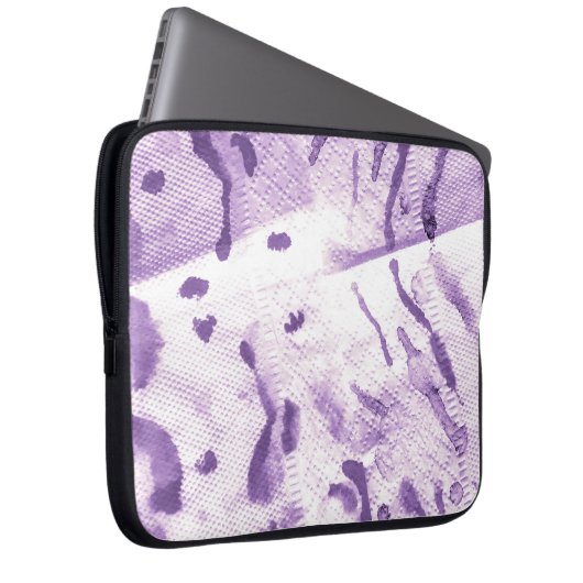 Texturiert von Tieren. Lavendelbahn. L Laptopschutzhülle (Vorne Rechts)