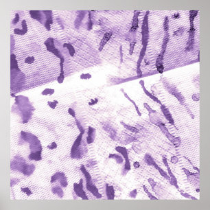 Texturiert von Tieren. Lavendelbahn. L Poster