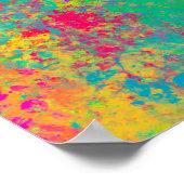 Texturierte Abstrakte Aquarellbilder Poster (Ecke)