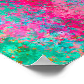 Texturierte Abstrakte Aquarellbilder Poster (Ecke)