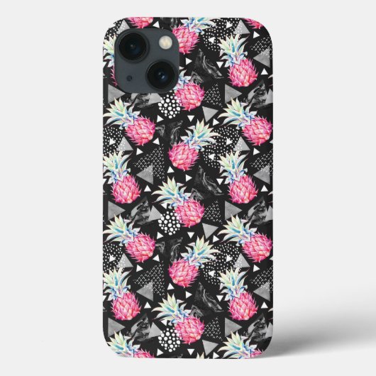 Texturierte Ananas-Muster Case-Mate iPhone Hülle (Rückseite)