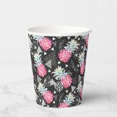 Texturierte Ananas-Muster Pappbecher (Rückseite)