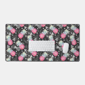 Texturierte Ananas-Muster Schreibtischunterlage (Tastatur & Maus)