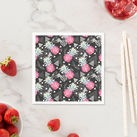 Texturierte Ananas-Muster Serviette (Beispiel)